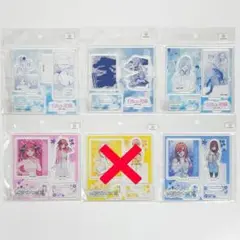 五等分の花嫁　TSUTAYA 　有償特典　アクスタ　5種　フィギュアプレート