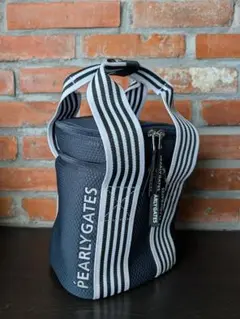 【美品】PEARLY GATES ストライプハンドルバッグ PG 1989