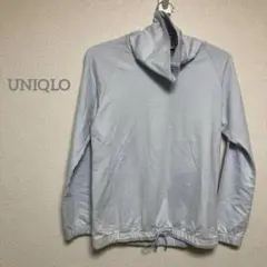 【ユニクロ】ハイネック トレーナー L ライトブルー　綿100 タグ　b013