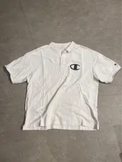 【Champion】ポロシャツ白