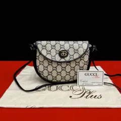 極美品 オールドグッチ グッチプラス レザー ミニ ショルダーバッグ ポシェット