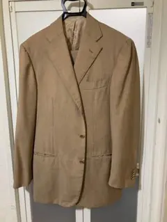 最終価格・美品・サルトリア アットリーニ 高級紳士服サンドベージュ柄イタリア製