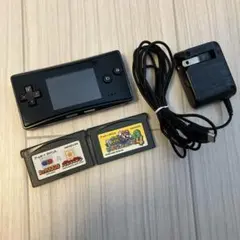 【希少・美品】ゲームボーイミクロ本体（ブラック）+充電器+カセット2本セット