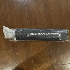 AMERICAN EXPRESS ブラック長傘 晴雨兼用