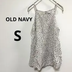 OLD NAVY 【S】ドット柄キャミソール 古着 ダルメシアン柄