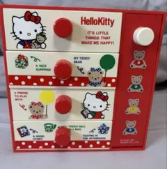 【レア・希少】当時物　ハローキティ　ミニチェスト　引き出し収納ケース