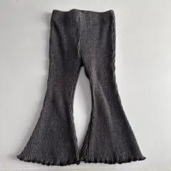 crayonkon salty palm フレアパンツ XS チャコール