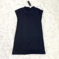 新品▲Agrimony アグリモニー▲ワンピース Mネイビー 透け感