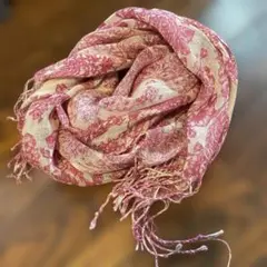 花柄　リネンストール