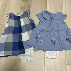 プティマイン　ロンパース2枚セット