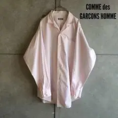 【COMME des GARCONS HOMME】開襟シャツ ピンク X024