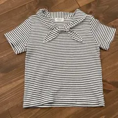 milk balm 襟付きストライプTシャツ