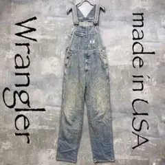 Wrangler/ラングラー オーバーオール サロペット USA製 S メンズ