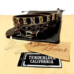 希少品! TENDERLOIN HTC PORTER ナロー ベルト 黒 青 M