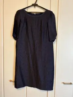 【SALE】 UNTITLED ネイビー 膝丈ワンピース サイズ2