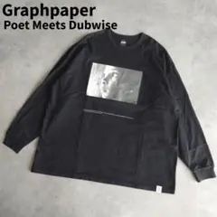 グラフペーパー ロンT プリントTシャツ コラボ ブラック サイズ2