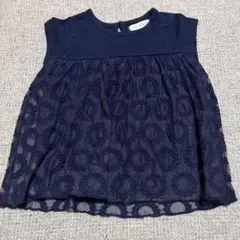 mamá raku ネイビー 半袖 Tシャツ 110cm