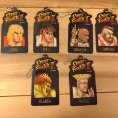 ストリートファイターダイソー　やわらかキーホルダー6枚セット