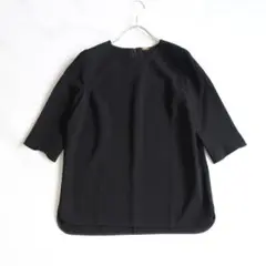 MUSE トリアセジョーゼットブラウス ブラック ウォッシャブル