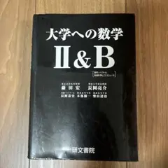 大学への数学Ⅱ&B 研文書院