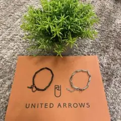 UNITED ARROWS チェーンブレスレット 2色（シルバー、ブラック）