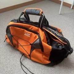 ボストンバック　スポーツ　旅行　オレンジ/ブラック