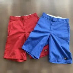 美品　ディッキーズ　ルーズフィット　ハーフパンツ　2本セット　32インチ