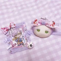 B8 デコケース トレカケースデコ ヘッドドレス おまんじゅう リボン セット