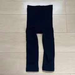 【美品】裏起毛黒スパッツ 75センチ