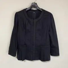 アリスバーリー ノーカラー ジャケット 11 黒 ブラック 未使用に近いDMW