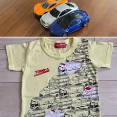 【100cm】トミカTシャツ　★9/2まで★車おもちゃ付き★救急車　働く車