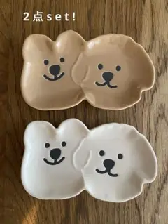 本日23時迄値下げ◎新品 犬 豆皿 トイプードル 北欧 韓国雑貨