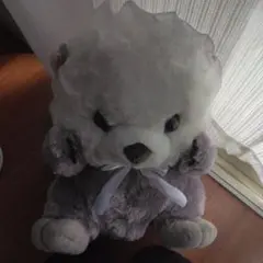 メイド風可愛いラッコリボン付きぬいぐるみ