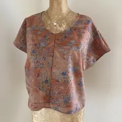 シルクウールのブラウス