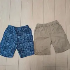ユニクロ　半ズボン　130 2枚セット