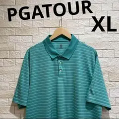 海外古着　ピージーエー　PGATOUR 半袖　半袖ポロシャツ　サイズXL