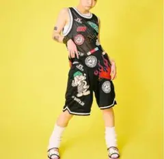 新品未使用 黒 ガルフィー メッシュバスケットパンツ ハーフパンツ 完売人気商品