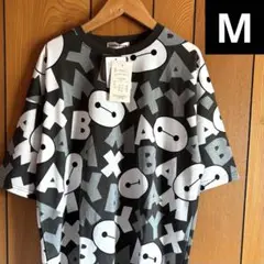 ディズニー　ベイマックス　総柄　半袖　Tシャツ　ゆるだぼ　M