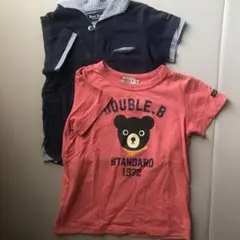 【Double B】【Black Bear】半袖2枚セット90cm・100cm