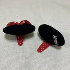 ミニーマウス　ヘアクリップ