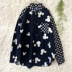 新品 東京ディズニーリゾート ミッキー柄シャツ Mサイズ