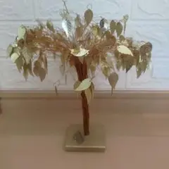 ゴールド　ワイヤーアートツリー Sparkling Tree 金色ワイヤーツリー