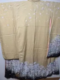 着物 振袖 桜 やまと 吉祥文様 金駒刺繍 美品 訳あり