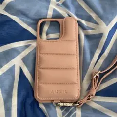 AMAIL カードポケット付き フリップケース ピンク
