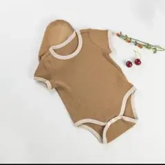 ブラウン　ロンパース　12M 73cm