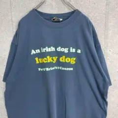 企業ロゴ　メキシコ　飲食店　ラッキードッグ　プリントTシャツXL程度