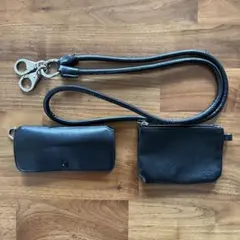 OVY DECi グラスケース&ストラップ&ポーチ レザー収納袋2種ステッカー付