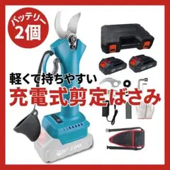 充電式剪定ばさみ チップガード バッテリー付き 枝切り 剪定はさみ 4レベル調整