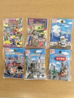 加トちゃん　横浜東京限定シリーズ　根付けプチマスコット6点