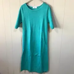 コQC4185　NA エレガントセレブニットワンピース　グリーン